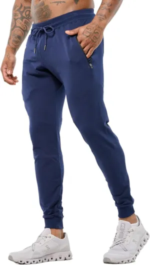 GINTPK Men's Workout Joggers Slim Fit, Tapered Gym Pants, Active Athletic Running Sweatpants with Zipper Pockets