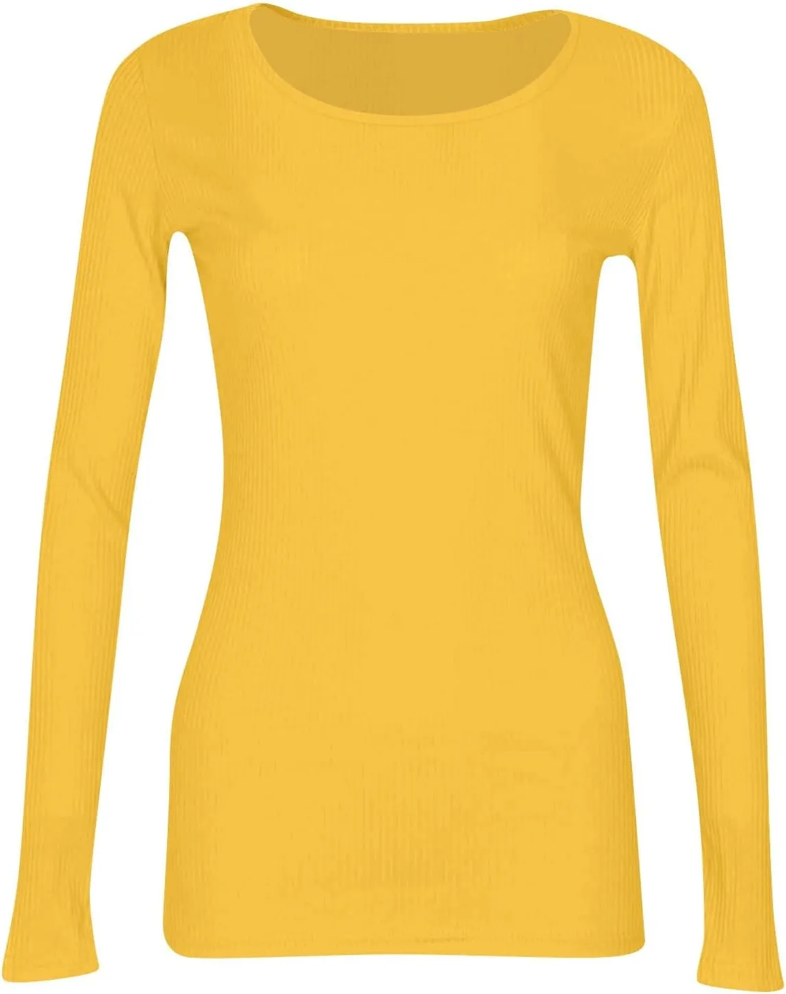 Going Out Tops for Women Fall Long Sleeve Lightweight Tops Ribbed Crew Neck Shirts Winter Trendy Travel Clothes