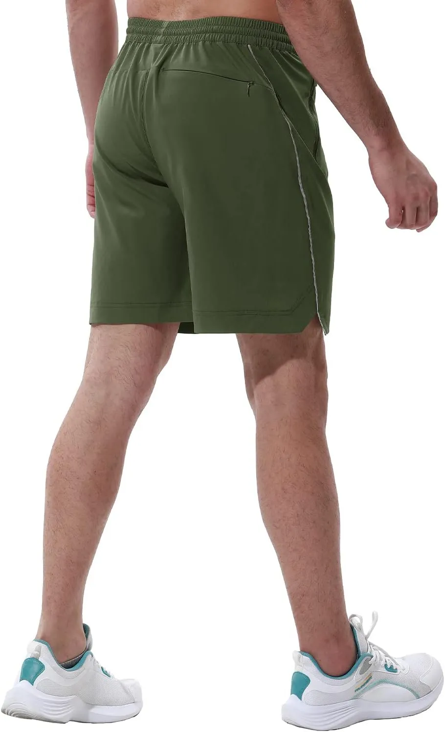 Gopune Men's Athletic Running Shorts Lightweight Quick Dry Workout 7" Gym Basketball Hiking Shorts