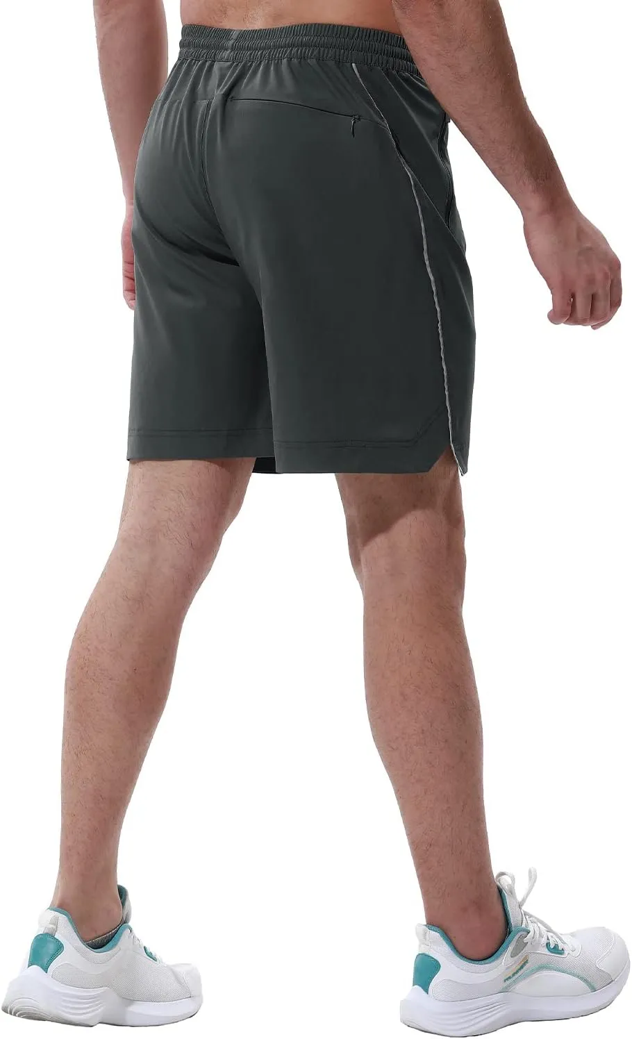 Gopune Men's Athletic Running Shorts Lightweight Quick Dry Workout 7" Gym Basketball Hiking Shorts