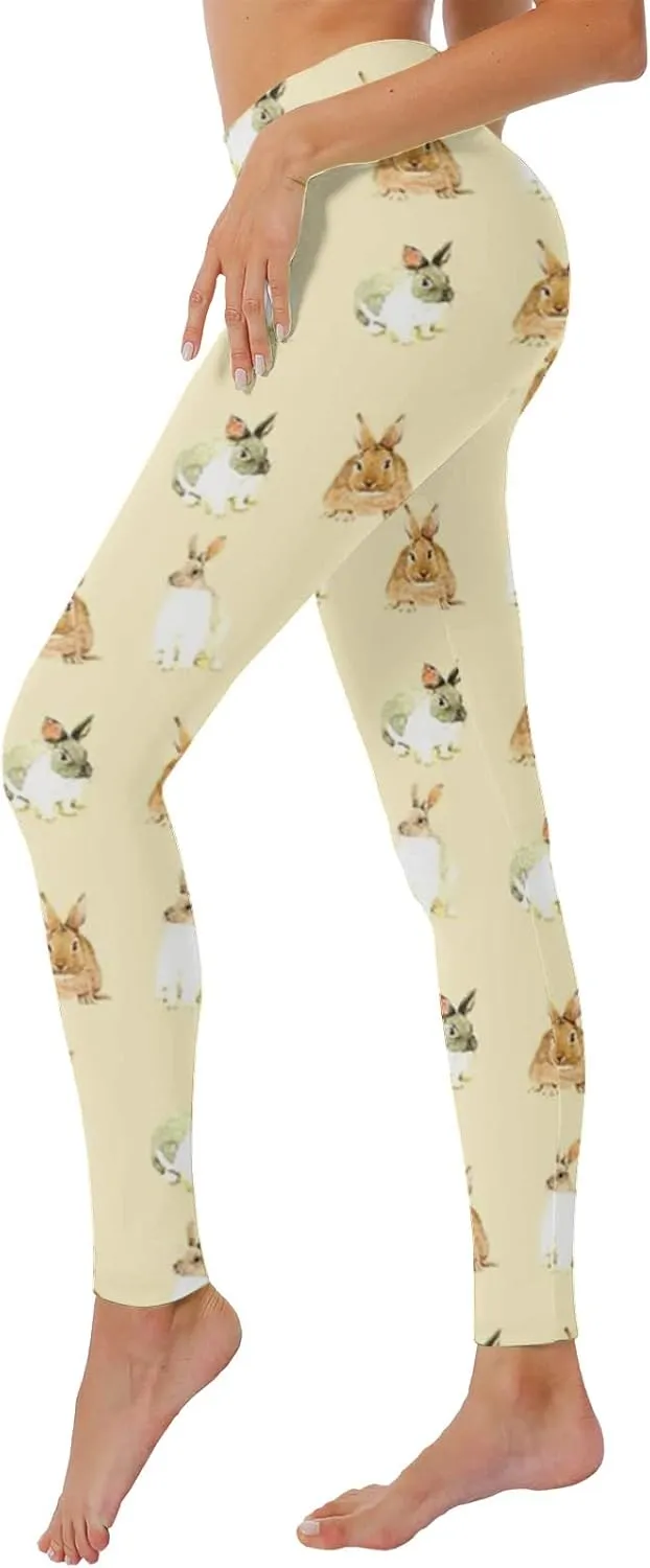 Gym Leggings for Women Easter Day for Women Print Yoga Pants Tights Compression Running Fitness High Waist