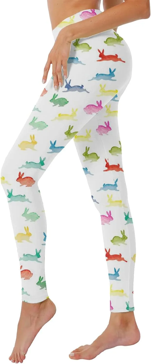 Gym Leggings for Women Easter Day for Women Print Yoga Pants Tights Compression Running Fitness High Waist