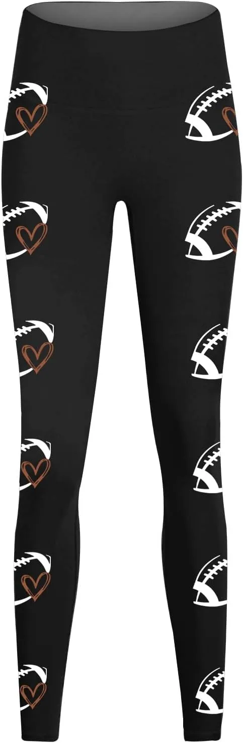 Gym Leggings for Women Wide Waisted Valentine Love Yoga Pants Leggings for Women Tummy Contral Women's Athletic