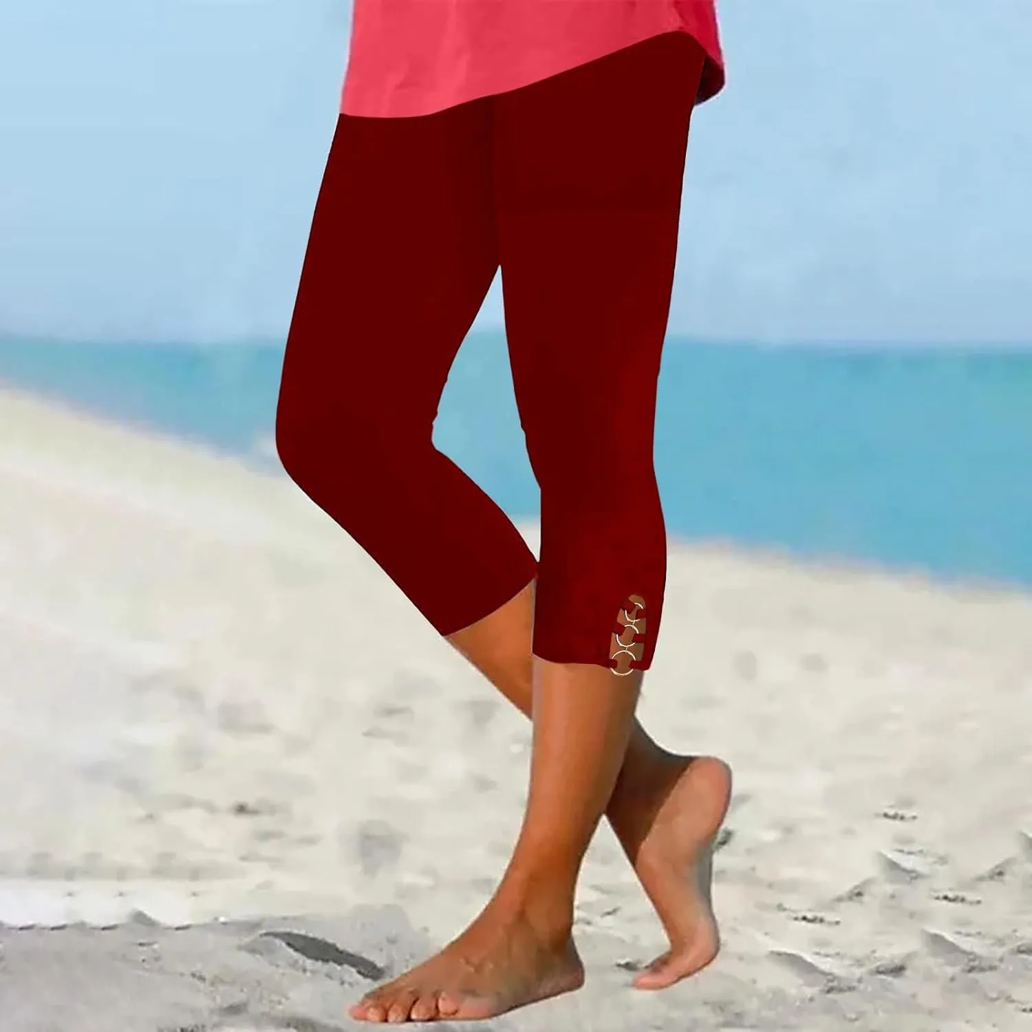 Gym Pants Women Yoga Leggings with Soft Stretchy Opaque Slim Fit High Waist Pocket Yoga White Fleece Leggings for