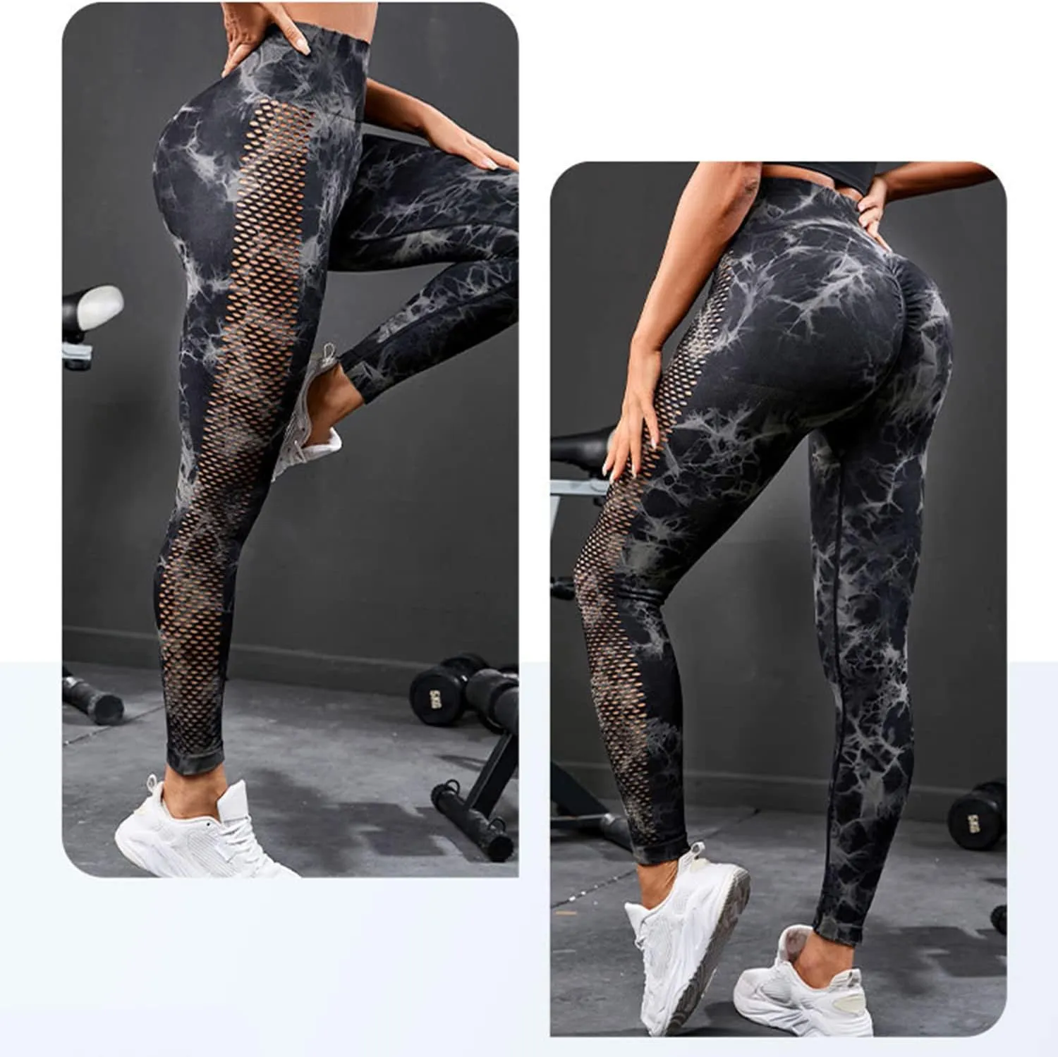 High Waist Gym Leggings for Women Running Leggings Yoga Pants Workout Running Butt Lift Compression Leggings