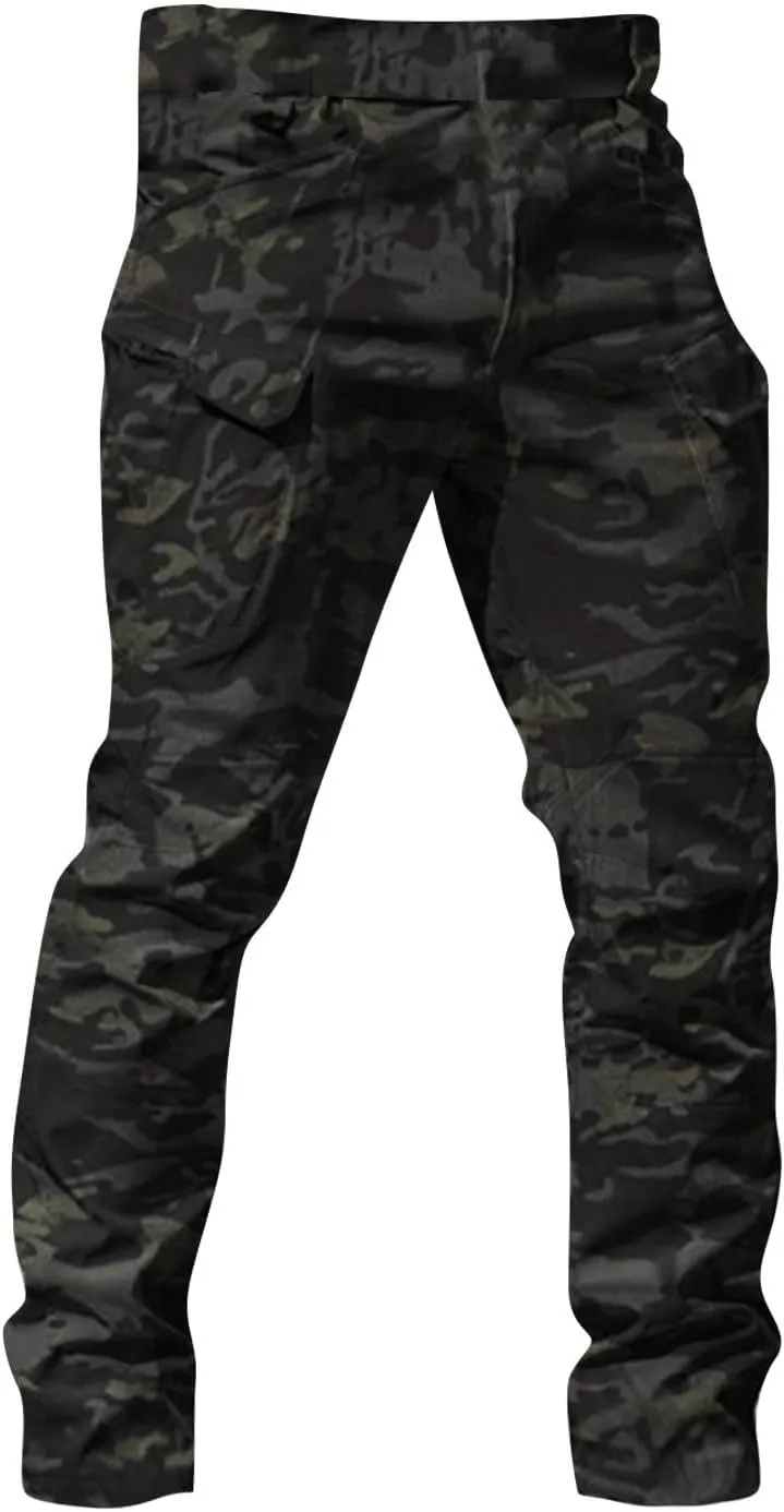 Hiking Pants Men Outdoor Travel Camping Cargo Work Pants Ripstop Resistant Waterproof Pockets Flexcamo Tactical Pant