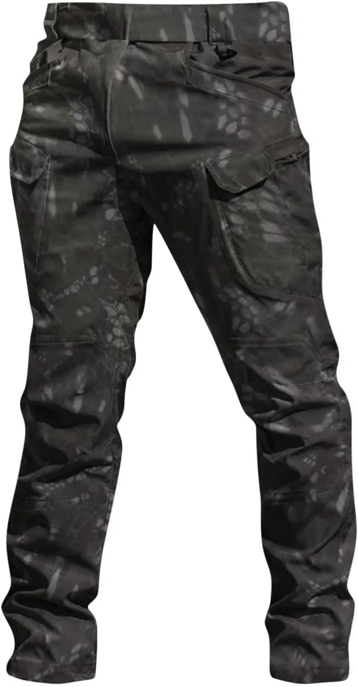 Hiking Pants Men Outdoor Travel Camping Cargo Work Pants Ripstop Resistant Waterproof Pockets Flexcamo Tactical Pant
