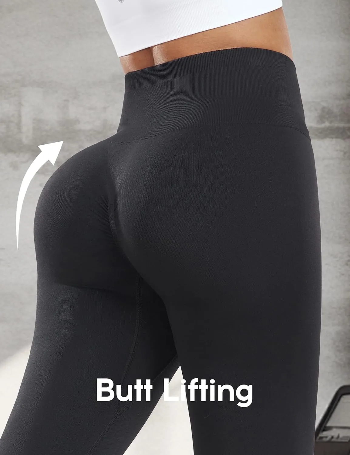 Homma Capri Yoga Pants for Women Scrunch Butt Lifting High Waist Workout Leggings Tummy Control Gym Leggings