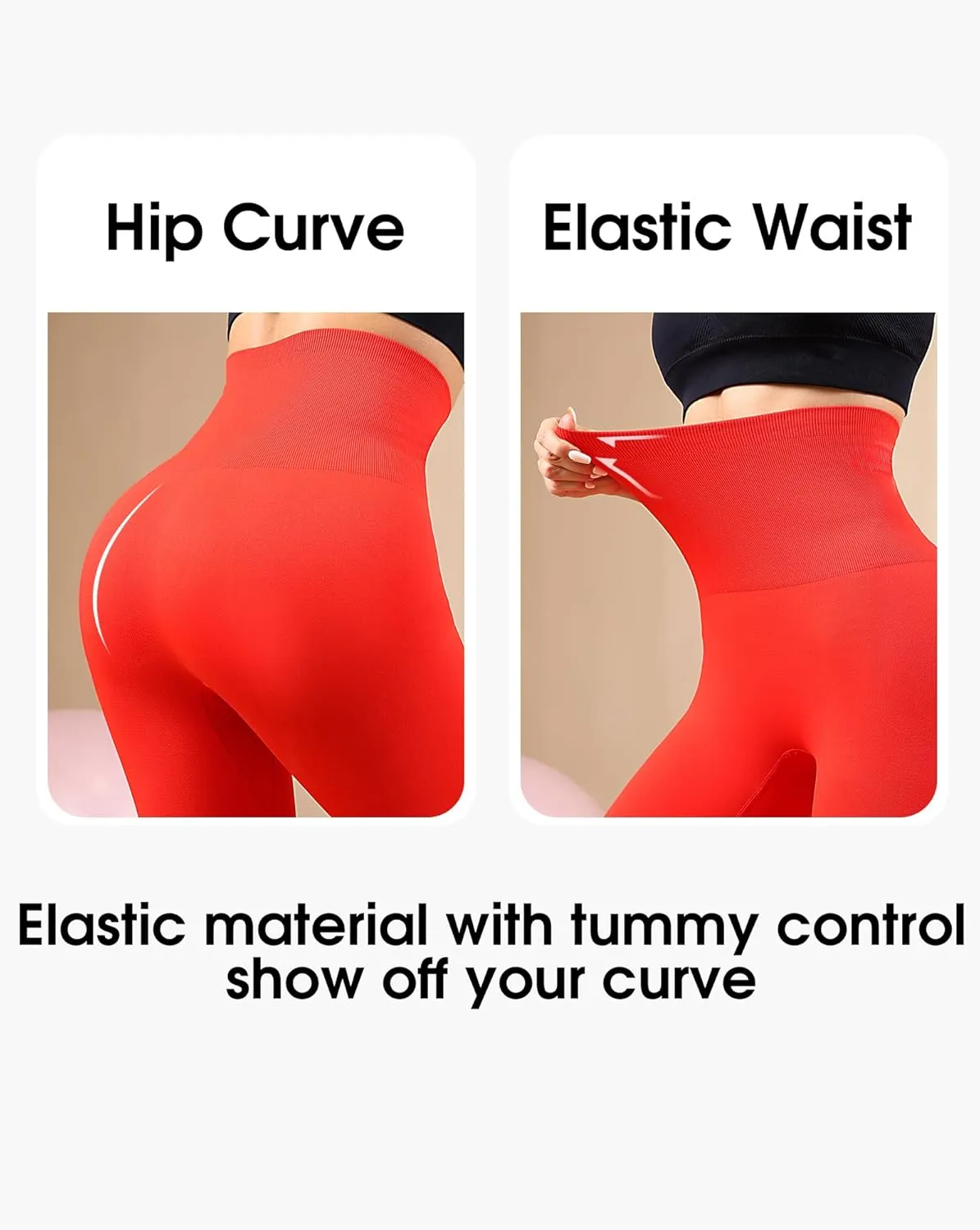 Homma Capri Yoga Pants for Women Scrunch Butt Lifting High Waist Workout Leggings Tummy Control Gym Leggings