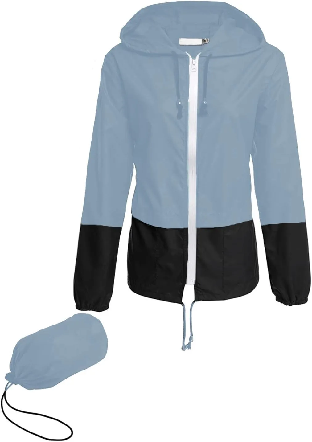 Hount Women's Lightweight Hooded Raincoat Waterproof Packable Active Outdoor Rain Jacket (S-3XL)