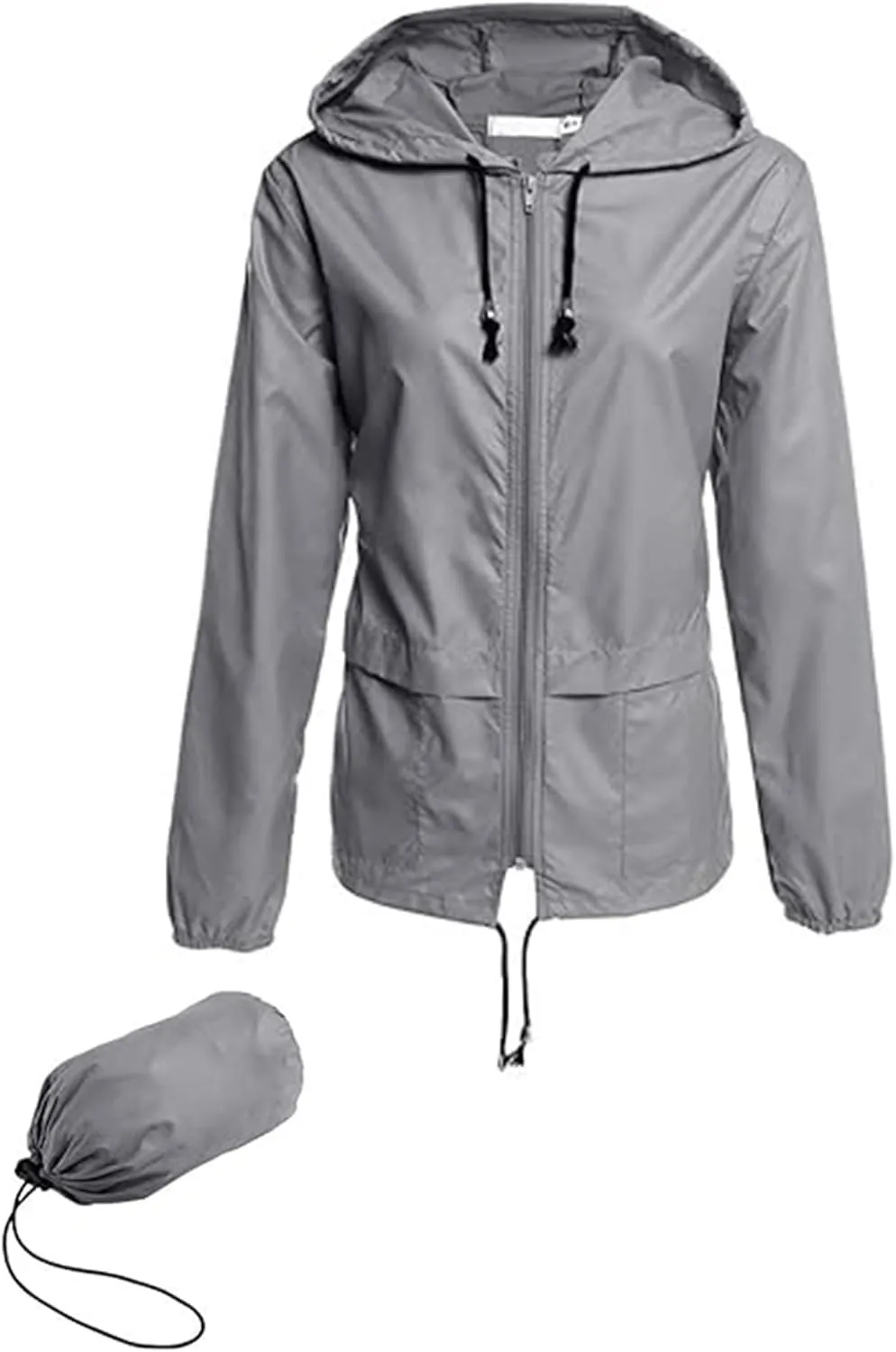 Hount Women's Lightweight Hooded Raincoat Waterproof Packable Active Outdoor Rain Jacket (S-3XL)