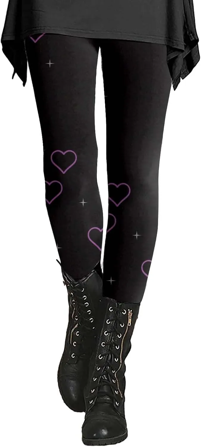 LCMTWX Women's Valentine's Day Yoga Pants Button Pocket Color High Elastic Waist Women Slim Solid Denim Jeans Pants Pants