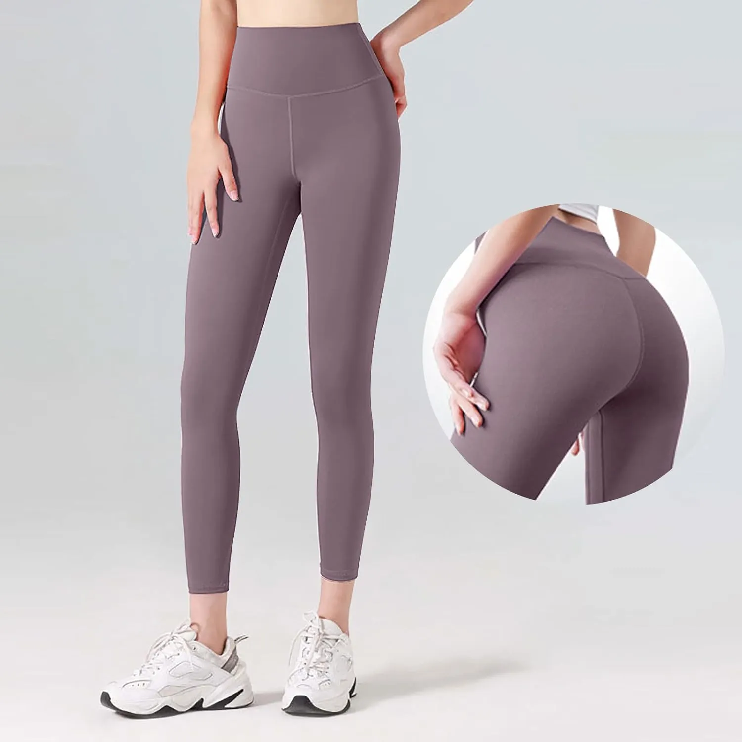 Leggings for Women Tummy Control, High Waist Yoga Pants Gym Stretchy Shapewear Workout Clothes for Women