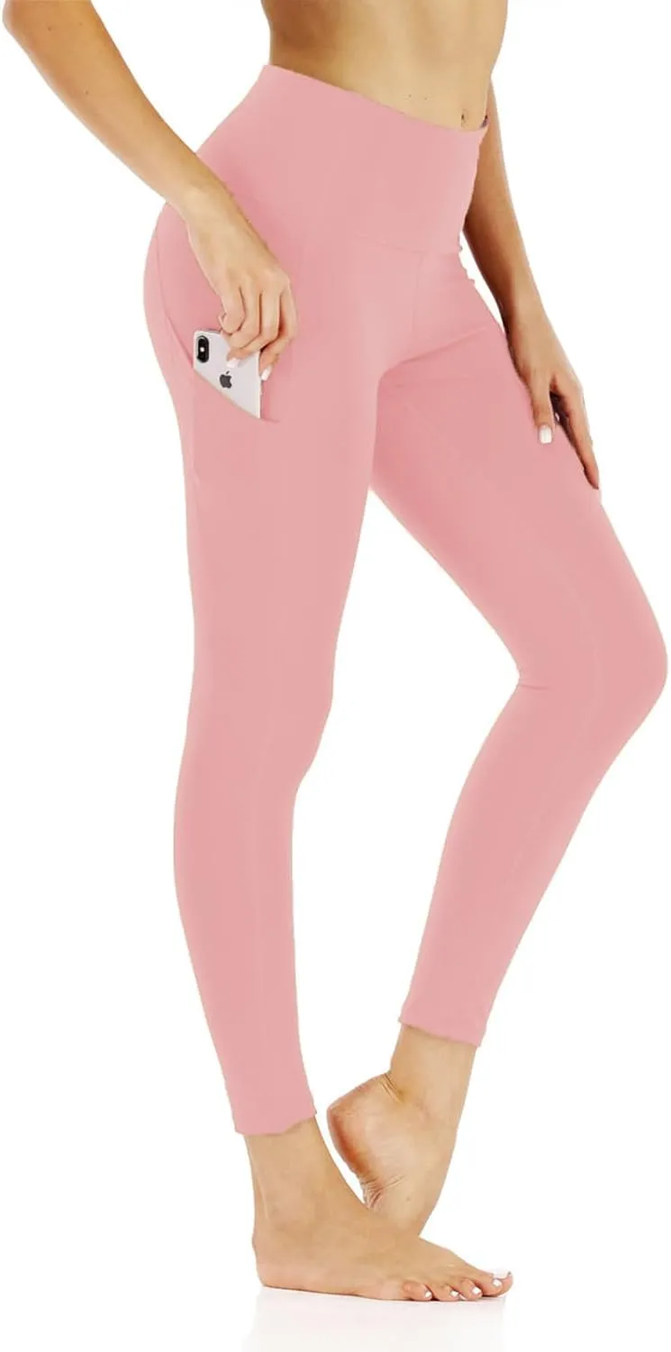 Leggings Pants for Women Tummy Control Lightweight Trendy High Waisted Stretch Soft Capri Yoga Gym Pants with Pockets