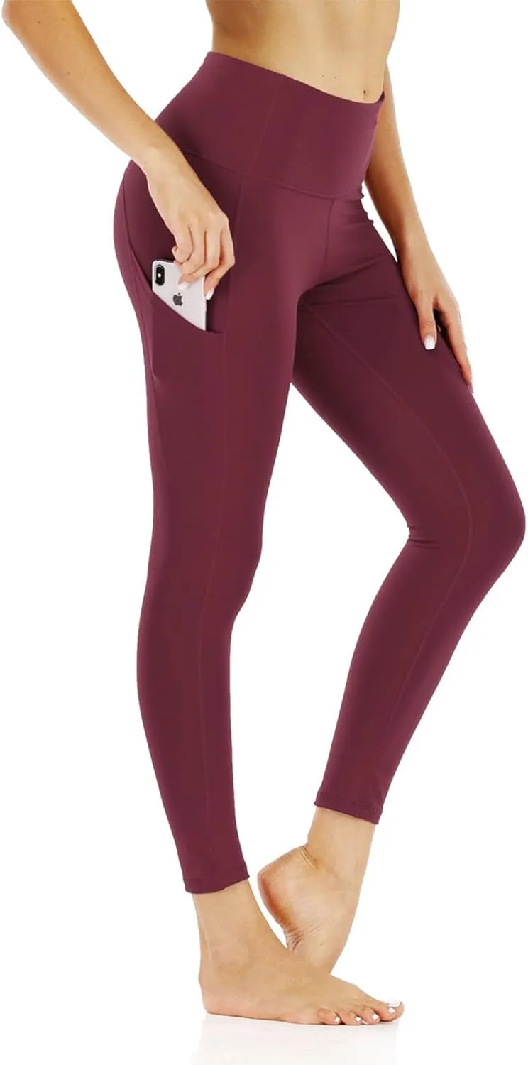 Leggings Pants for Women Tummy Control Lightweight Trendy High Waisted Stretch Soft Capri Yoga Gym Pants with Pockets
