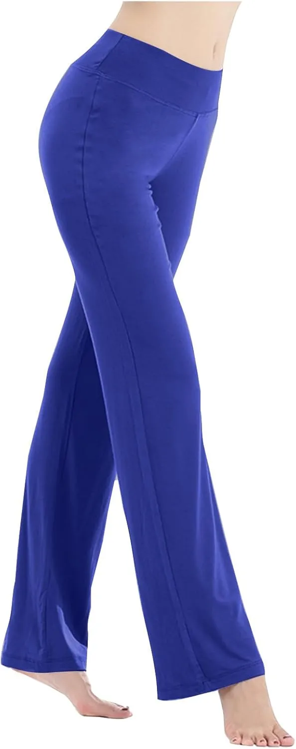 Lounge Pants Womens Straight Leg Butt Lift Trousers Soft Comfortable Yoga Gym Pants Tummy Control Workout Dance Pants