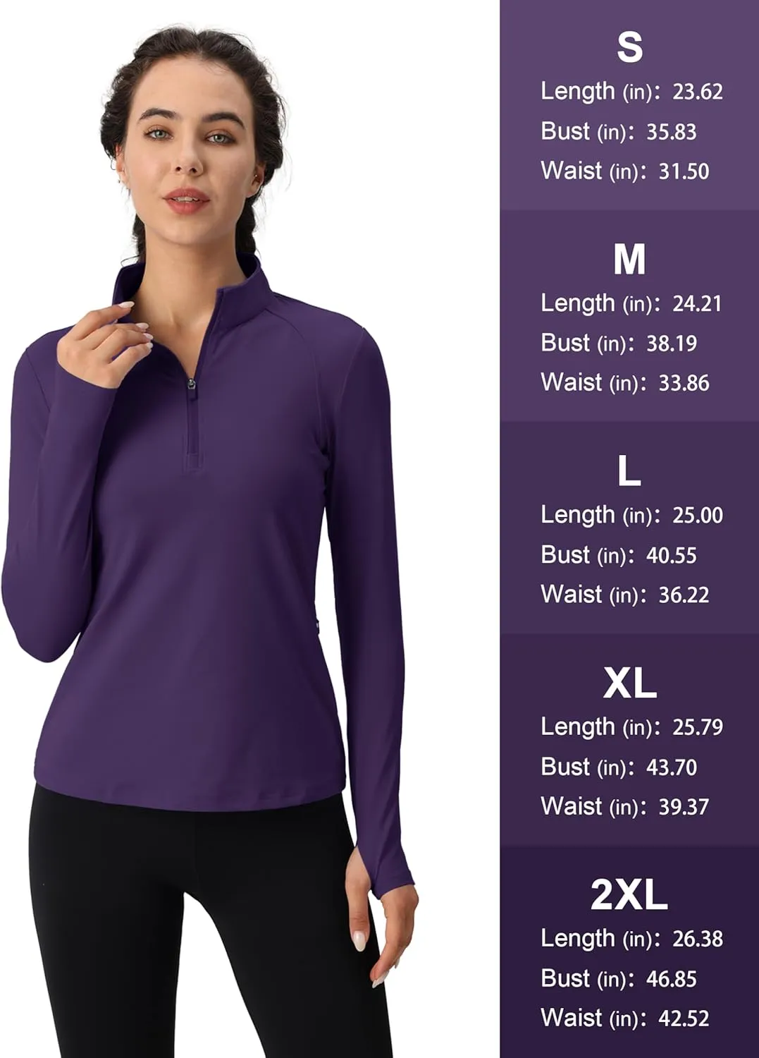 MAGCOMSEN Womens 1/4 Quarter Zip Workout Pullover Thermal Running Jackets with Pockets Athletic Long Sleeve Shirts Base Layer