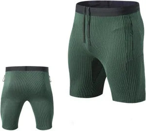 Men's 5" Running Shorts Quick Dry Elastic Athletic Workout Gym Shorts with Zipper Pockets