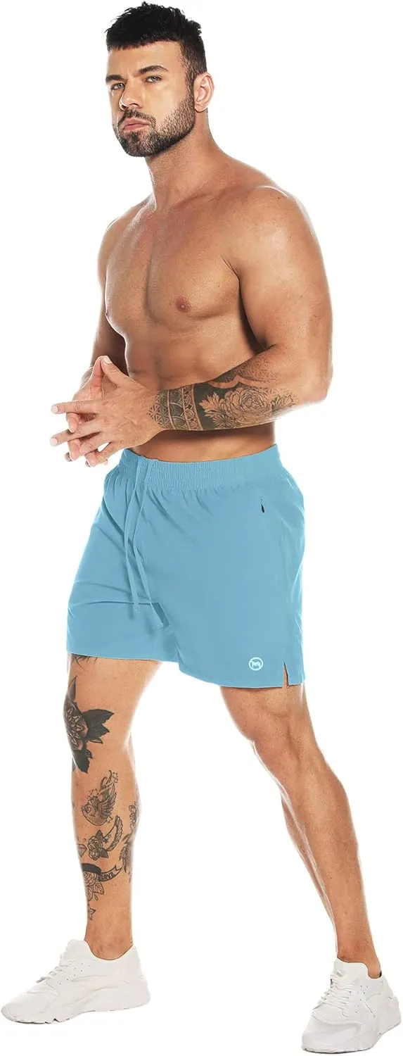 Men's Athletic Running Shorts Quick Dry Workout Shorts Lightweight Sports Gym Basketball Shorts Hiking