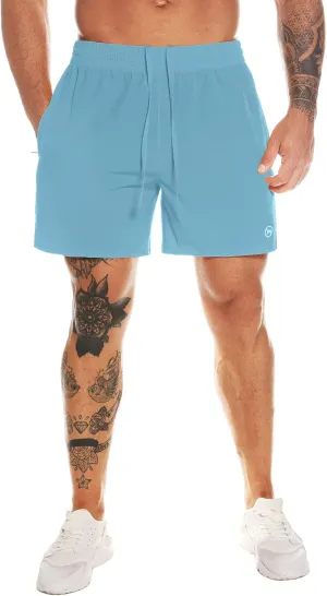 Men's Athletic Running Shorts Quick Dry Workout Shorts Lightweight Sports Gym Basketball Shorts Hiking