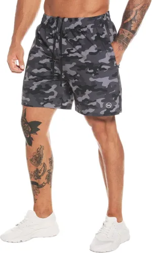 Men's Athletic Running Shorts Quick Dry Workout Shorts Lightweight Sports Gym Basketball Shorts Hiking
