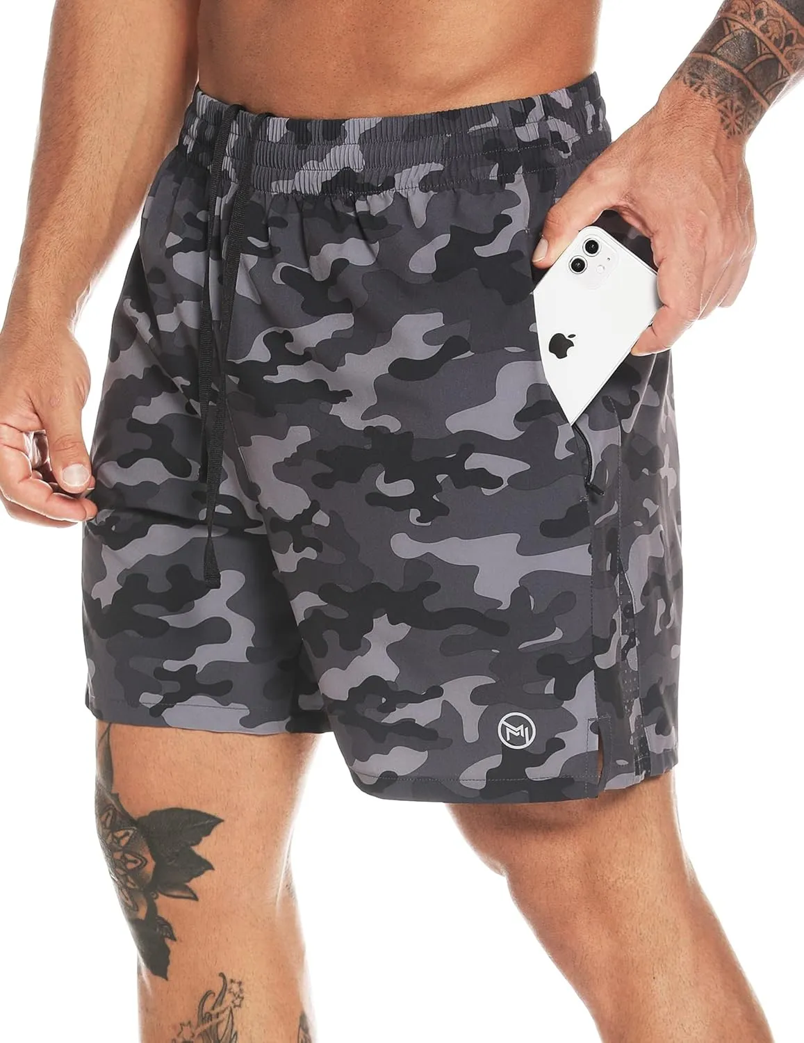 Men's Athletic Running Shorts Quick Dry Workout Shorts Lightweight Sports Gym Basketball Shorts Hiking