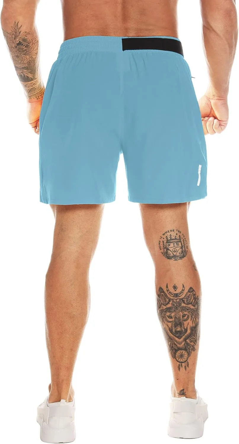 Men's Athletic Running Shorts Quick Dry Workout Shorts Lightweight Sports Gym Basketball Shorts Hiking