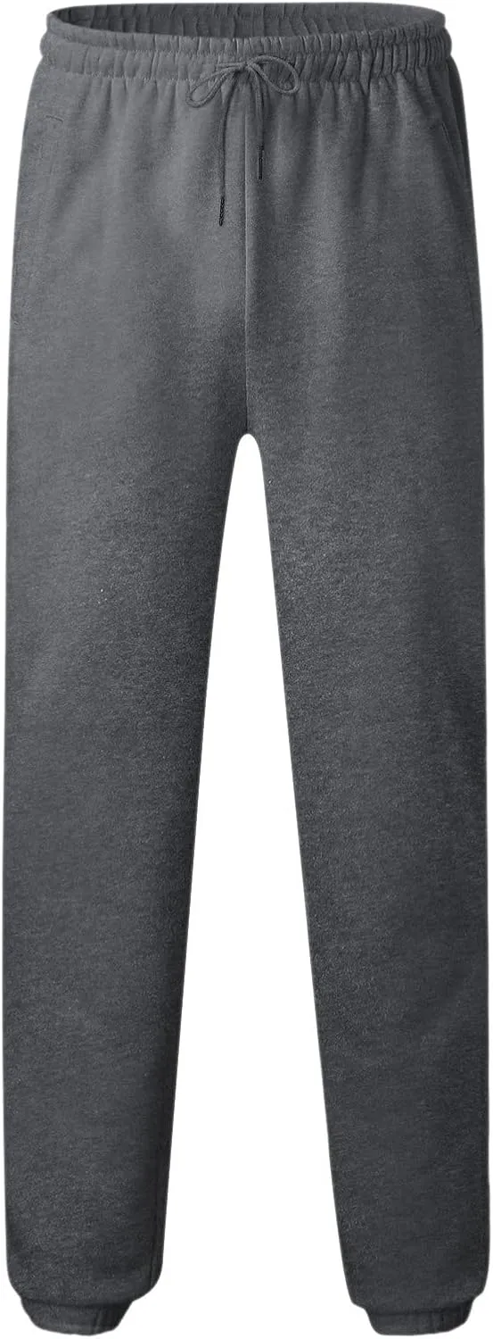 Mens Autumn and Winter High Street Fashion Leisure Loose Sports Running Solid Color Lace Up Pants Sweater Pants
