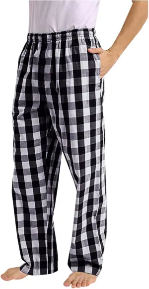 Men's Baggy Wide Leg Pants Summer Elastic Waist Lattice Trendy Casual Leisure Style Sport Comfy Fashion Trousers