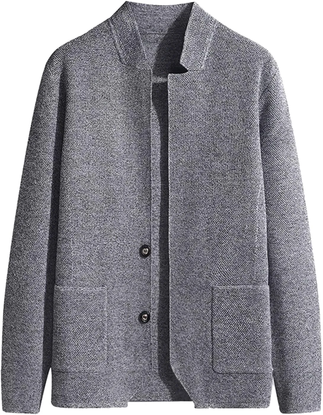 Mens Cardigan Sweater Men Stripped Print Stand Collar Cardigan Button Down Long Lightweight Knit Sweater