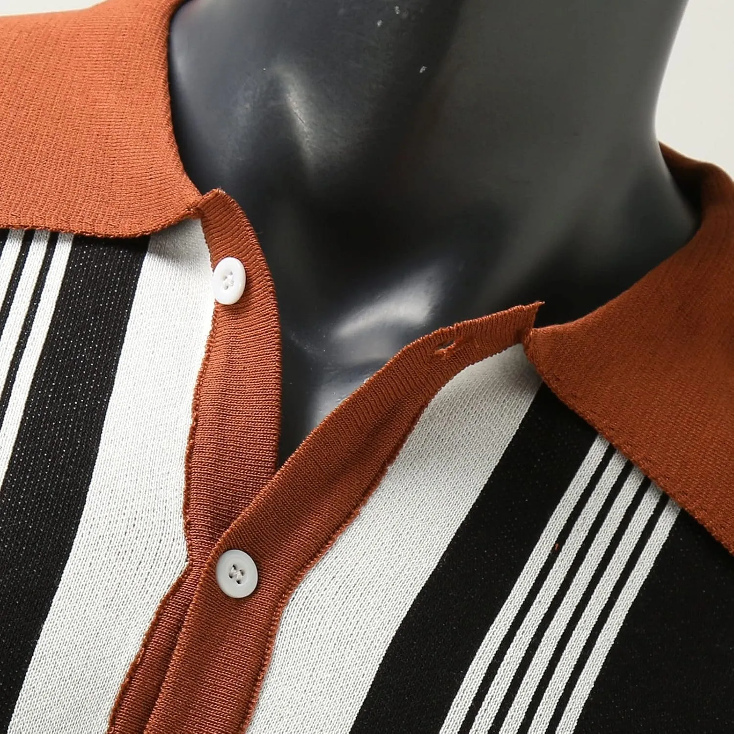 Mens Cardigan Sweater Men's Stripped Button Down Sweater Single-Breasted V-Neck Knitted Cardigans Coat