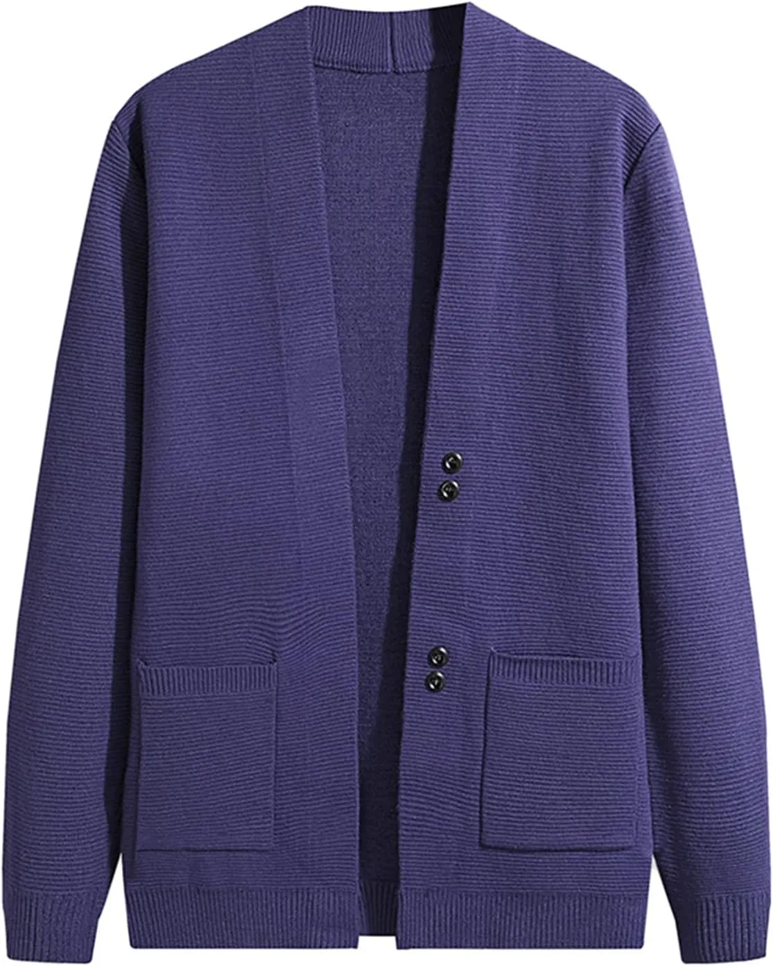 Mens Cardigan Sweater Men's Wool Blended Cardigan Sweaters V Neck Button Down Cardigans with Pockets