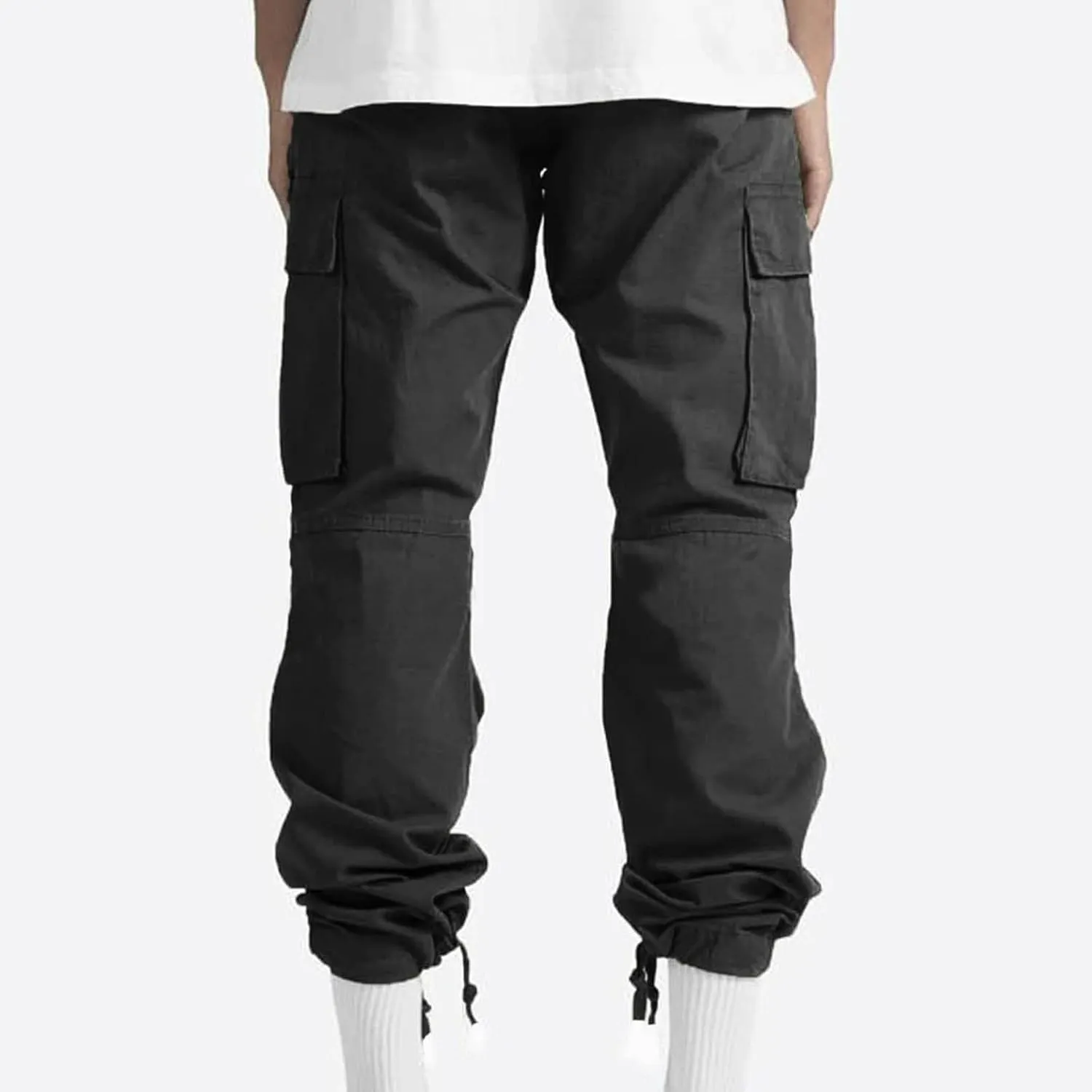 Mens Cargo Pants Casual Baggy Work Hiking Pants Relaxed Fit Summer Outdoor Workout Joggers with Multi Pockets