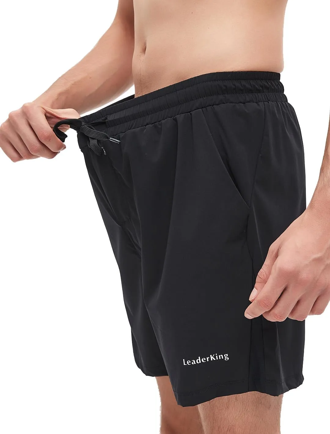 Men's Fitness Workout Shorts Quick-Dry Running Shorts with Pockets Basketball Training Shorts