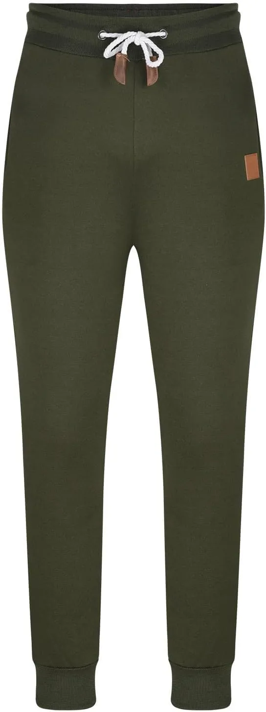 Men's Fleece Lined Sweatpants Plus Size Warm Pants Drawstring Elastic Waisted Joggers Pants Gym Lounge Sweatpants