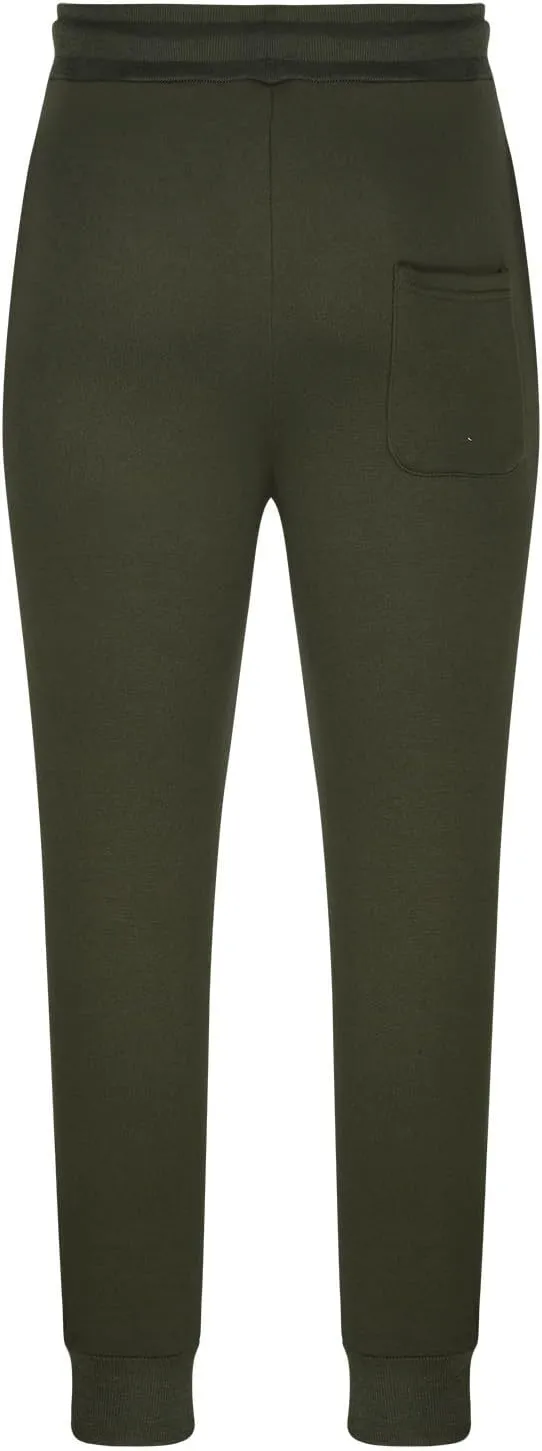 Men's Fleece Lined Sweatpants Plus Size Warm Pants Drawstring Elastic Waisted Joggers Pants Gym Lounge Sweatpants