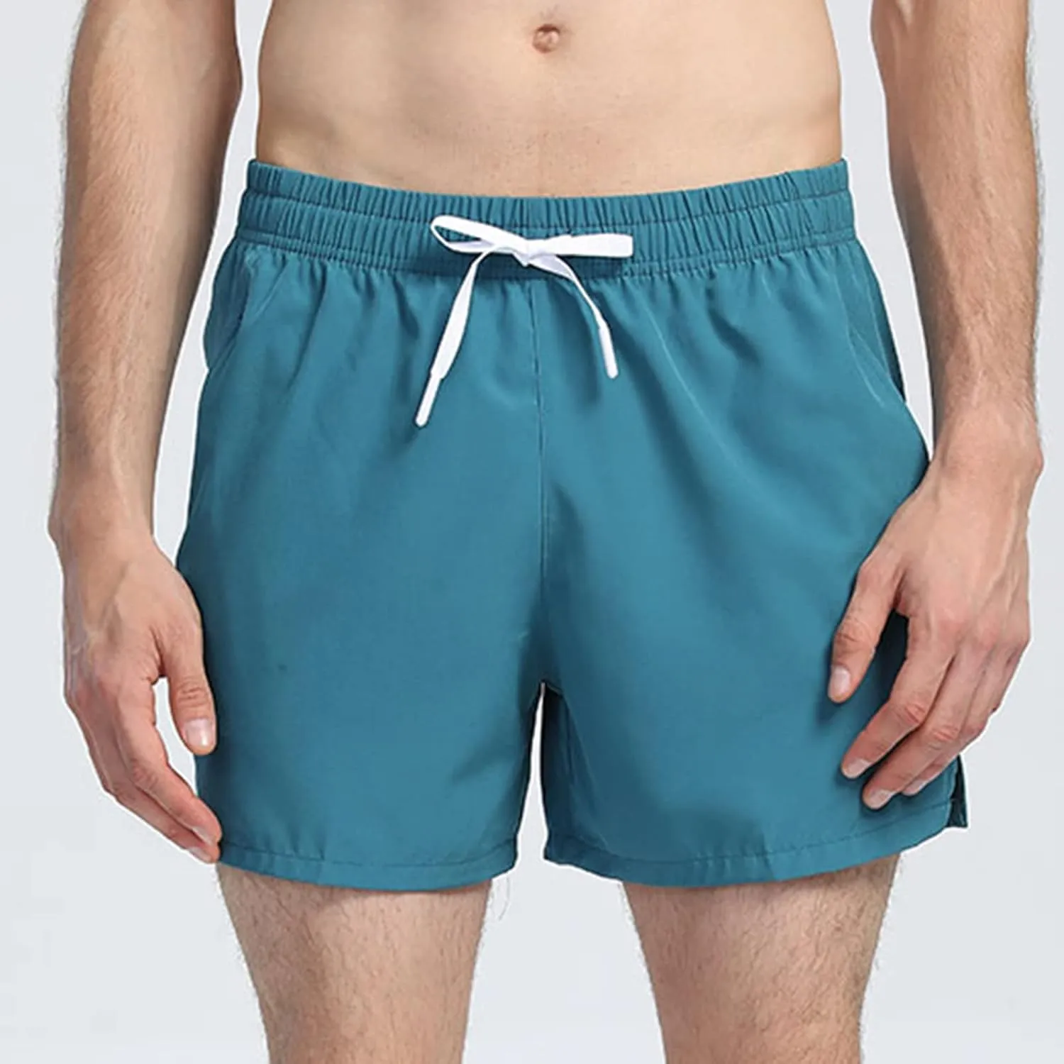 Men's Gym Workout Shorts Stretchy and Quick Dry Athletic Running Shorts with Phone Pocket