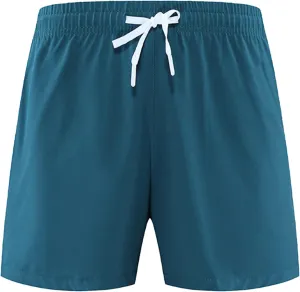 Men's Gym Workout Shorts Stretchy and Quick Dry Athletic Running Shorts with Phone Pocket
