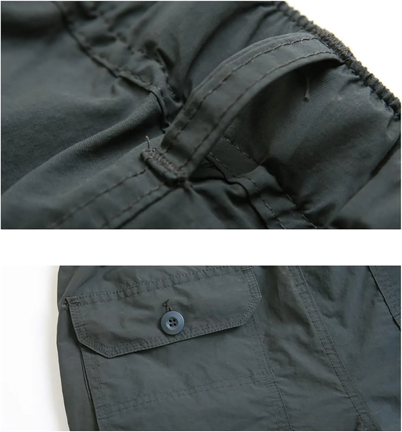 Mens Hiking Pants Convertible Quick Dry Lightweight Zip Off Outdoor Fishing Travel Cargo Pants with Multi-Pockets