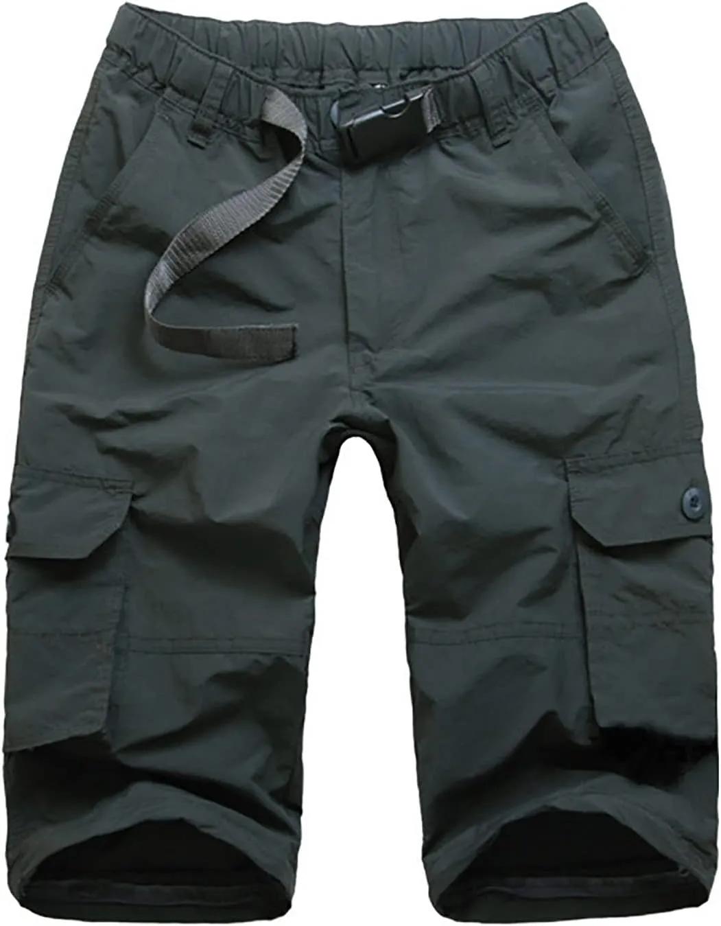 Mens Hiking Pants Convertible Quick Dry Lightweight Zip Off Outdoor Fishing Travel Cargo Pants with Multi-Pockets