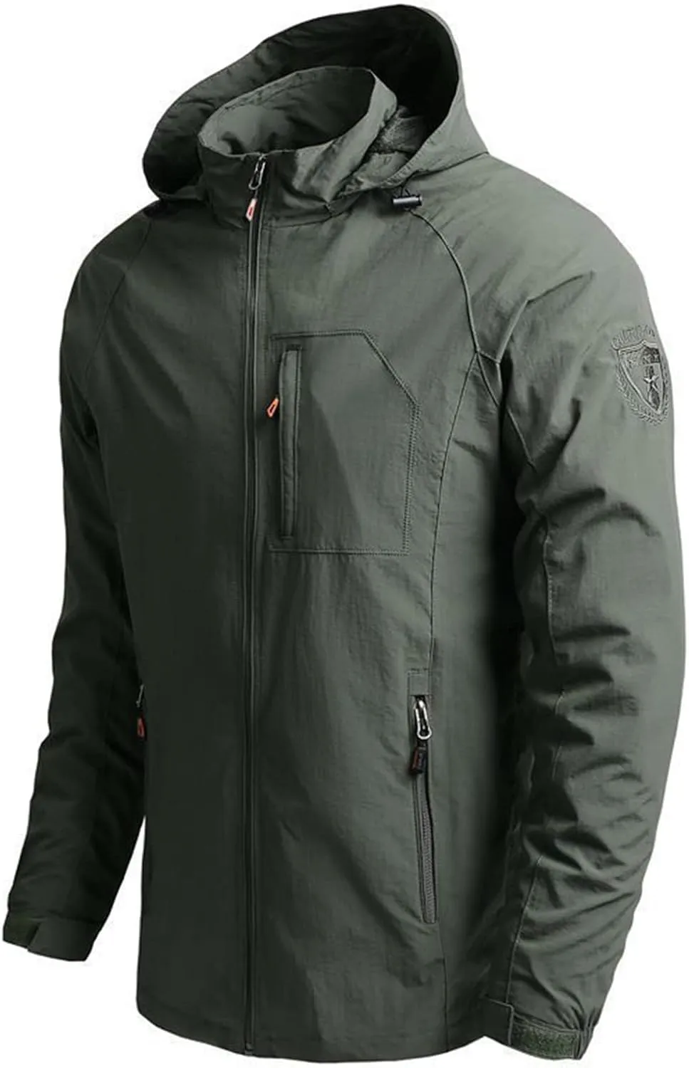 Men's Jackets Lightweight Rain Jacket Windbreaker Shell Raincoat With Hood For Golf Hiking Travel, M-7XL