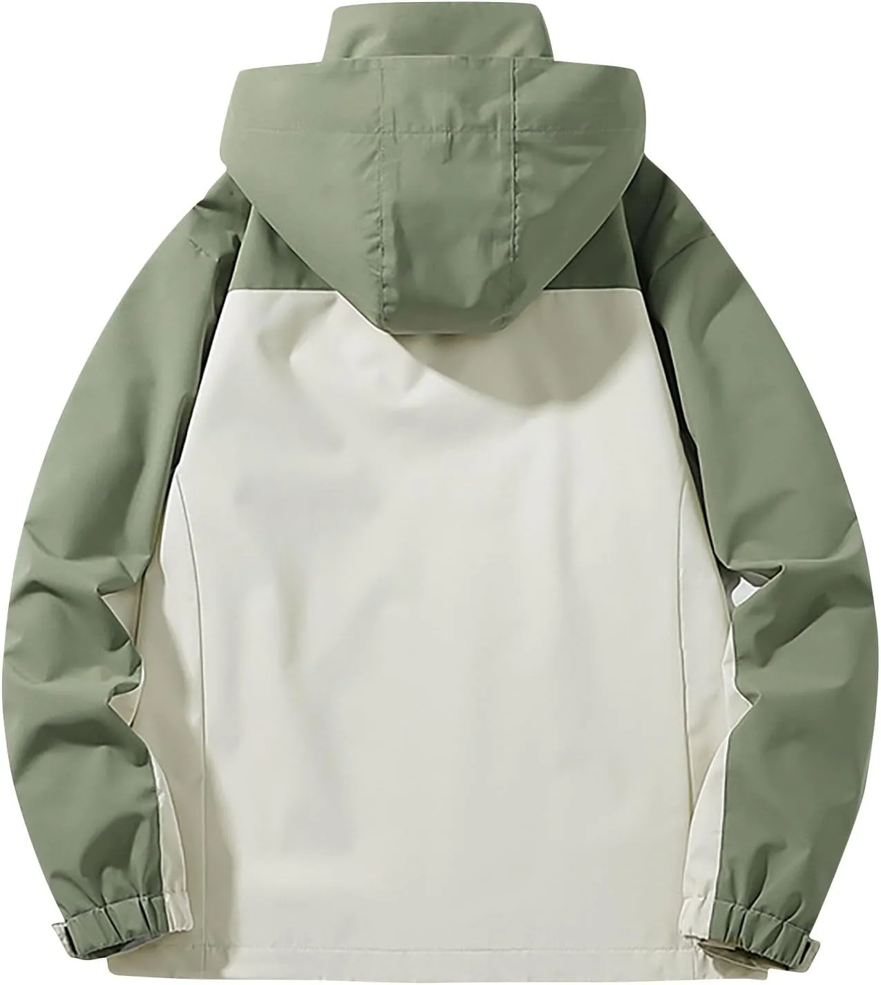 Men's Lightweight Hooded Rain Jacket, Waterproof Windproof Raincoat, Hiking Outdoor Jackets, Fall Fashion Rain Coat
