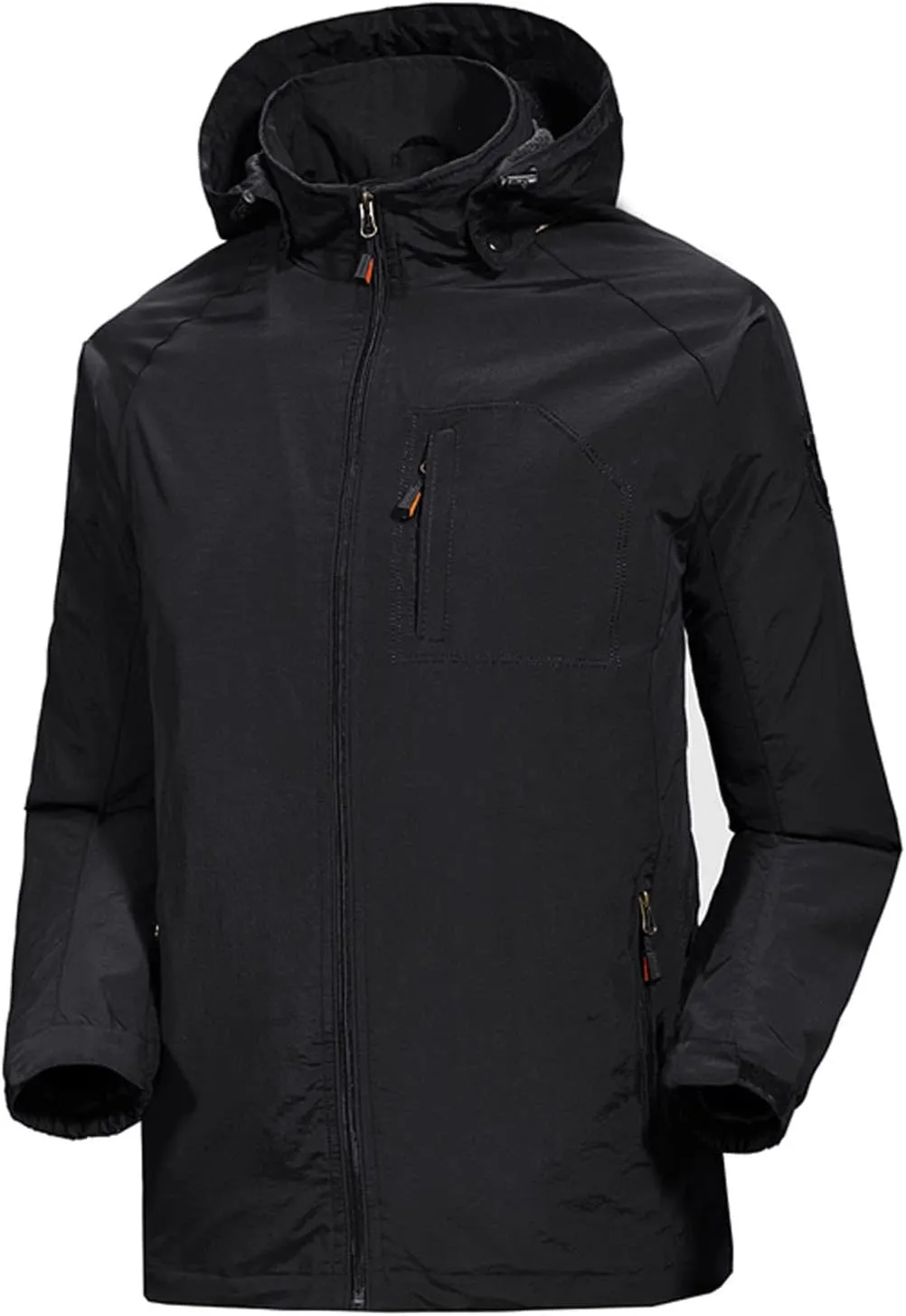 Men's Lightweight Waterproof Rain Jacket Hooded Outdoor Raincoat Hiking Windbreakers Jacket Casual Sportswear Hoodies