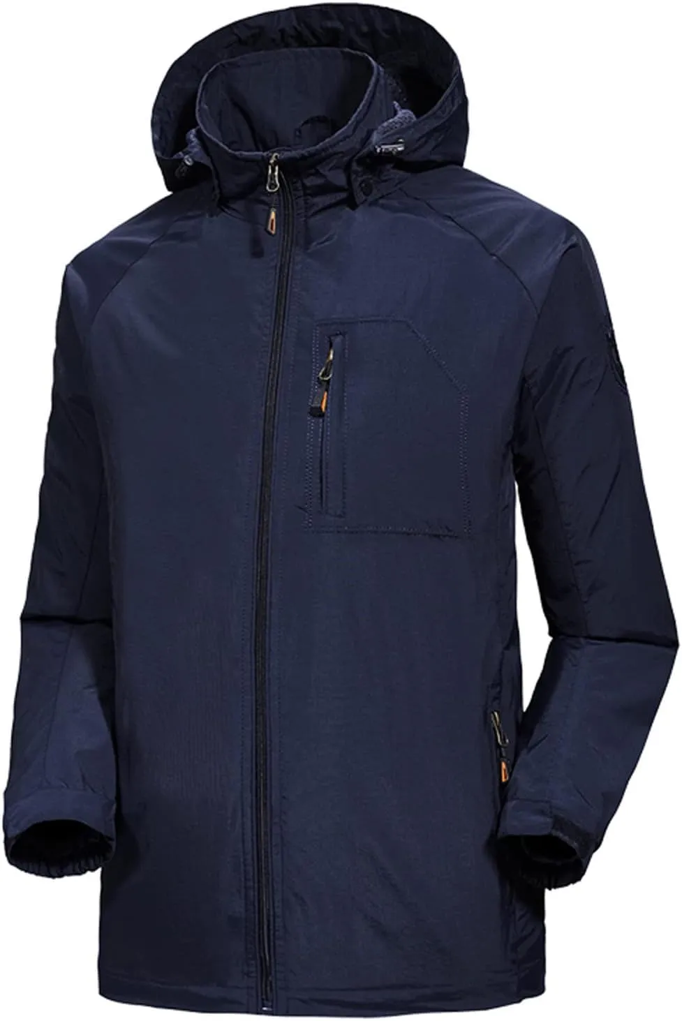 Men's Lightweight Waterproof Rain Jacket Hooded Outdoor Raincoat Hiking Windbreakers Jacket Casual Sportswear Hoodies