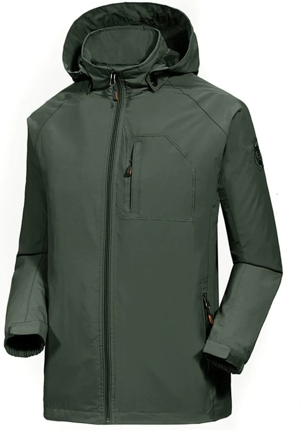 Men's Lightweight Waterproof Rain Jacket Hooded Outdoor Raincoat Hiking Windbreakers Jacket Casual Sportswear Hoodies