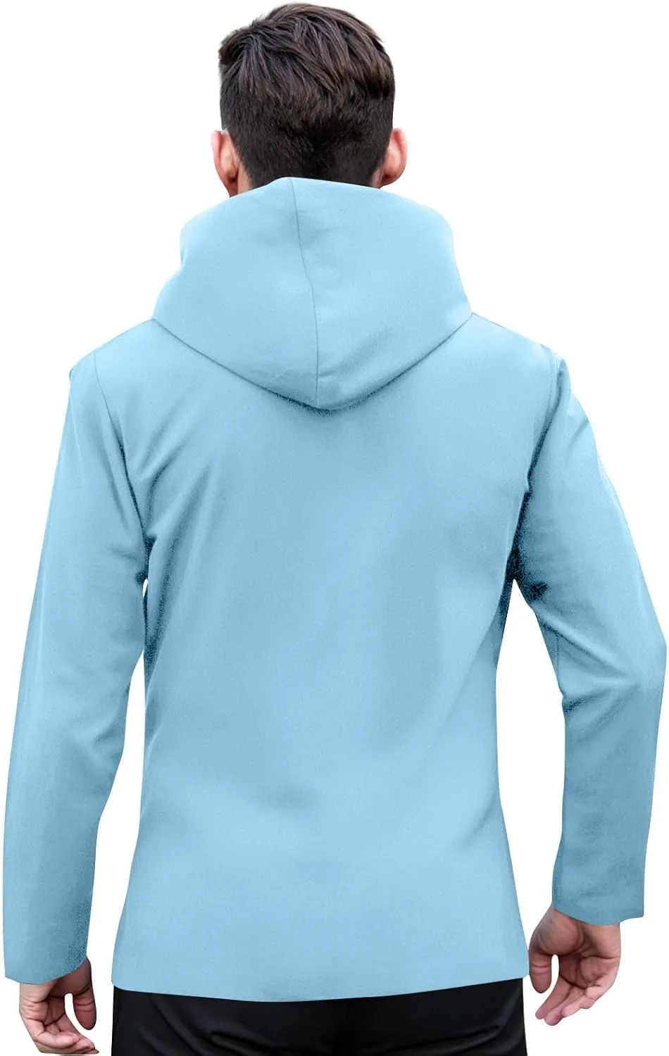 Mens Lightweight Waterproof Rain Jacket Windproof Raincoat Hooded jackets for Men Hiking Cycling Travel M-3XL