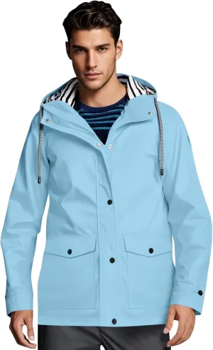 Mens Lightweight Waterproof Rain Jacket Windproof Raincoat Hooded jackets for Men Hiking Cycling Travel M-3XL