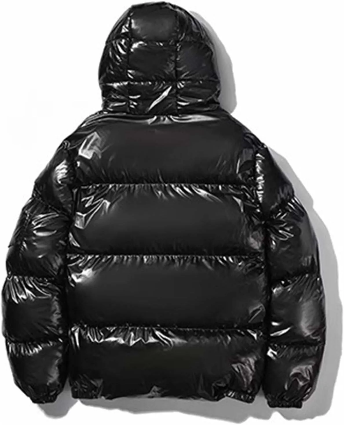 Men's Puffer Jackets Hooded Warm Winter Coats Bubble Puffy Down Jacket Full Zip Thicken Parka Water Resistant Outerwear