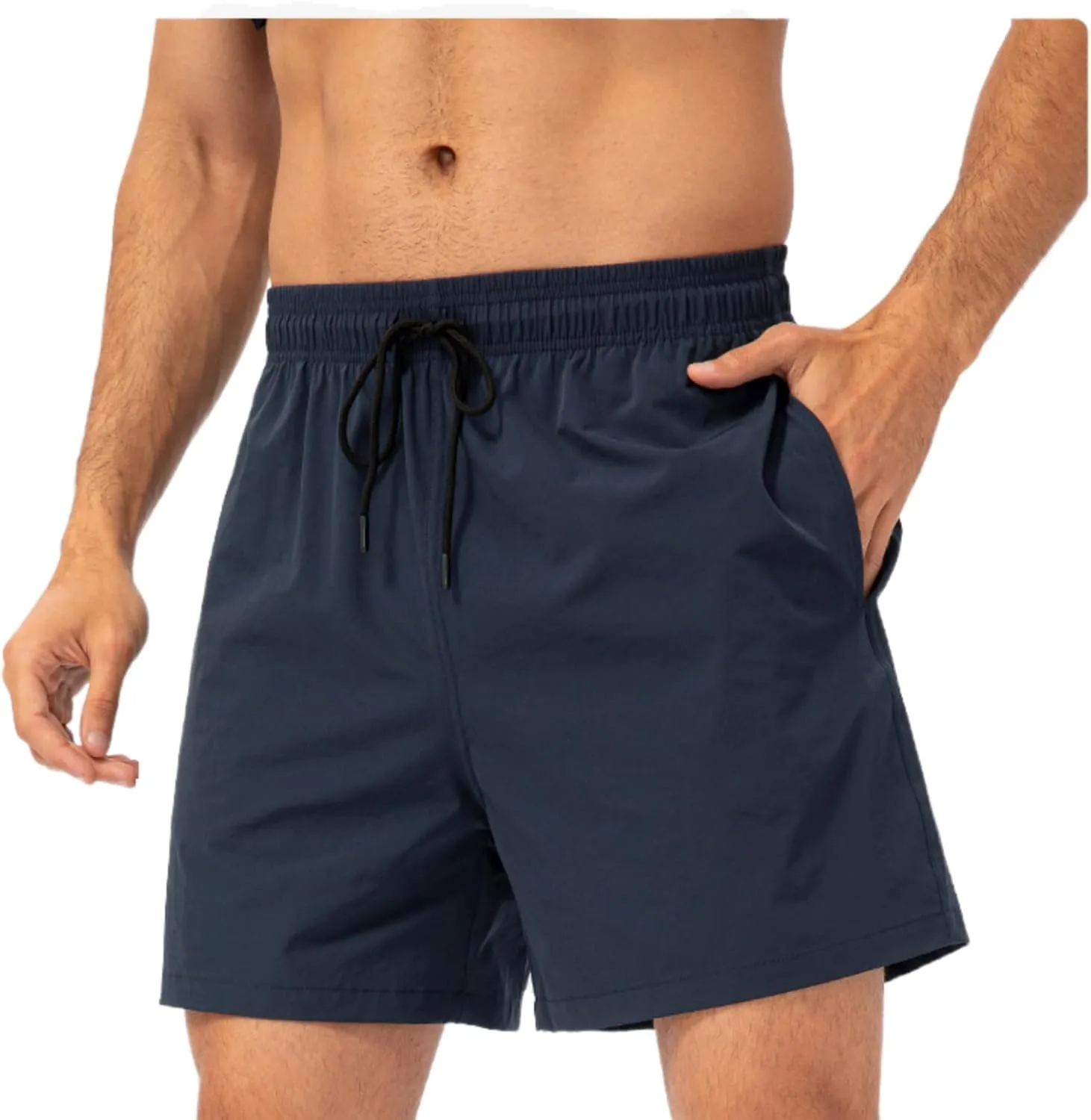 Men's Running Shorts Quick Dry Lightweight Shorts Sports Athletic Gym Shorts with Pockets