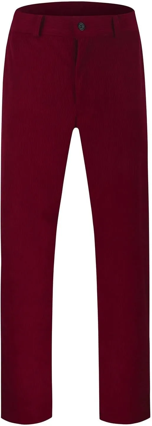 Mens Solid Color Pants for Men Simple Business Straight Suit Pants Casual Leisure Style Sport Clothes Fresh Trousers